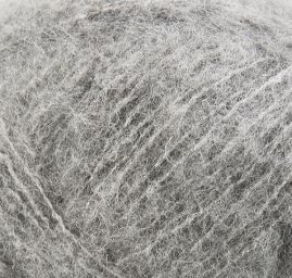 Vlna směs tenká mohérová příze MarLen šedá