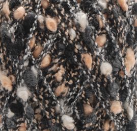 Přípletová směsová příze MarLen nopek černobéžový