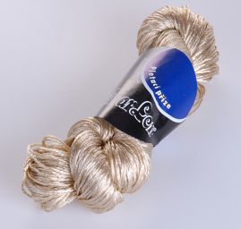 Viskozová pletací příze MarLen lesk sv.zlatá