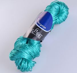 Viskozová pletací příze MarLen lesk sv.tyrkys