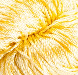 Viskozová lesklá pletací příze MarLen žlutá 