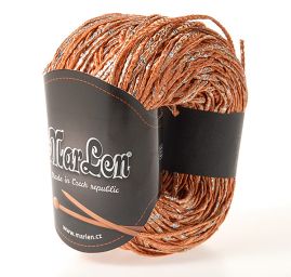 Viskoza směs pletací příze MarLen rezavostříbrná