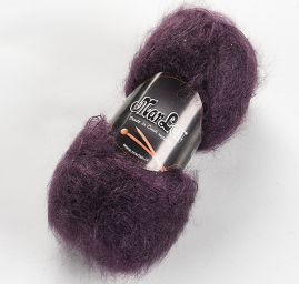 Mohérová pletací příze MarLen tenká fialová
