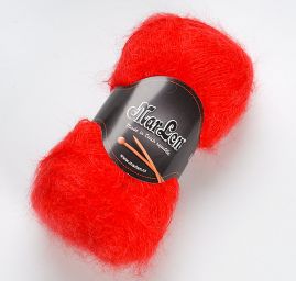 Mohérová pletací příze MarLen červená