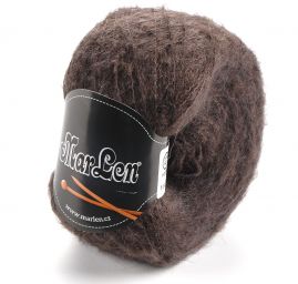 Mohérová pletací příze MarLen tmavě hnědá