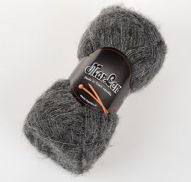 Mohérová pletací příze MarLen melír pepř a sůl