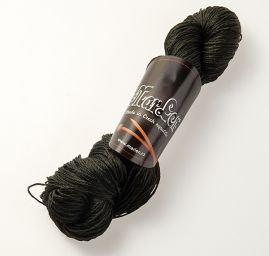 Viskozová pletací příze lesk temně zelená