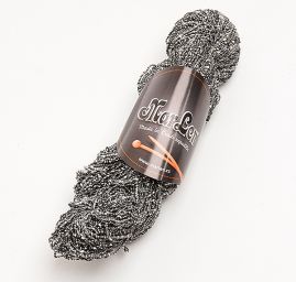 Směsová viskozová pletací příze MarLen černý melír