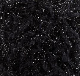 Efektní pletací příze s vlasem lesklá černá MarLen