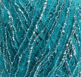 Mohérová pletací příze MarLen tyrkysovostříbrná