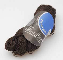 Viskozová matná příze Marlen tmavě hnědá