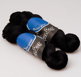 Viskoza "suk" řetízek lesk černá