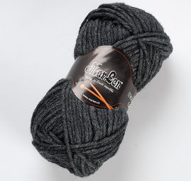 Vlněná příze MarLen silnější antracit
