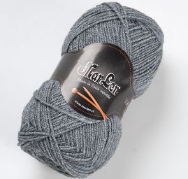 Pletací příze MarLen tenká šedá