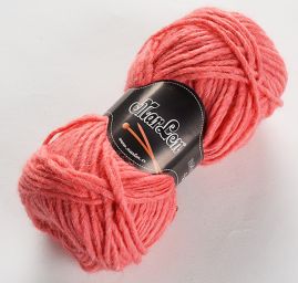 Vlněná směsová pletací příze robusto růžová