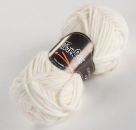 Vlněná směsová pletací příze robusto slon. kost