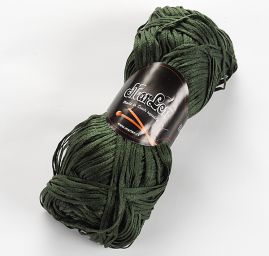 Bavlněná stužková pletací příze MarLen khaki