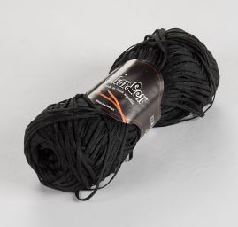 Bavlněná stužková pletací příze černá