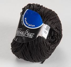 Směsová stužková pletací příze černá