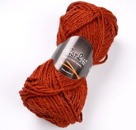 Vlněná silnější pletací příze MarLen hnědá