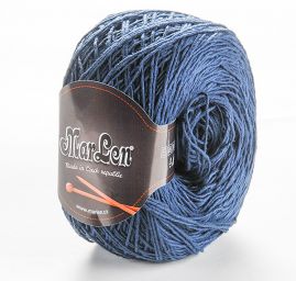 Bavlněná pletací příze MarLen kulatá modrá
