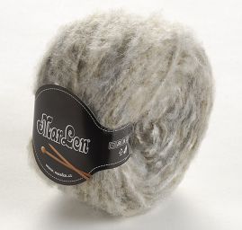 Mohér směs silnější příze MarLen šedý melír