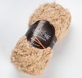 Mohérová pletací příze MarLen silnější součky sv.hnědá