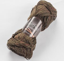 Bavlněná stužková pletací příze MarLen hnědý melír