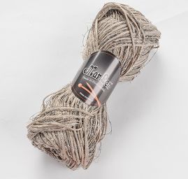Bavlněná stužková pletací příze MarLen šedohnědá