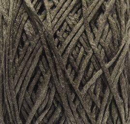 Bavlněná stužková příze tenká tm.hnědá