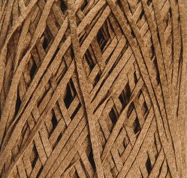 Bavlněná stužková příze tenká ořechově sv.hnědá