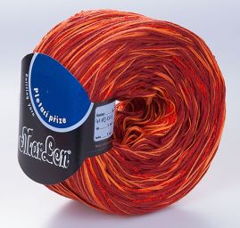 Bavlna směs příze MarLen oranžovo-rezavý melír