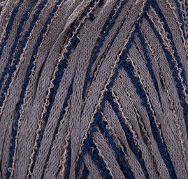 Bavlna směs příze MarLen šedo-tm.modrý melír