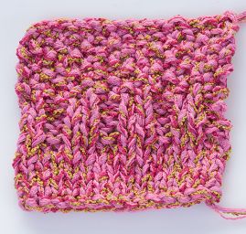 Bavlněná stužková příze Marlen růžová/olivová 