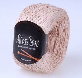 Stužková bavlněná příze MarLen světle béžová