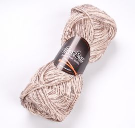 Bavlna směs pletací příze MarLen hnědorežný melír