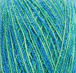 Bavlněná příze MarLen modrozelený melír