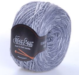 Efektní stužková pletací příze MarLen šedostříbrný melír