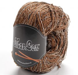 Stužková pletací příze MarLen hnědý melír