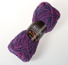 Bavlněná pletací příze MarLen růžovomodrý melír