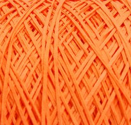 Bavlněná stužková pletací příze Marlen jasně oranžová
