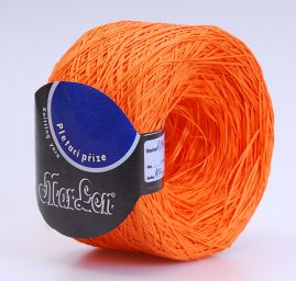 Bavlněná stužková pletací příze Marlen jasně oranžová
