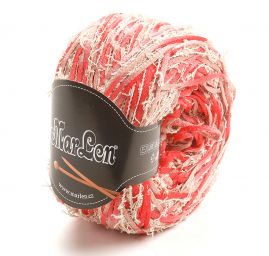 Stužková příze MarLen střapečky červený melír