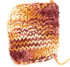 Žinylková příze MarLen bavlna směs vínová/hnědá