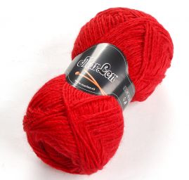 Pletací příze MarLen akryl směs červená