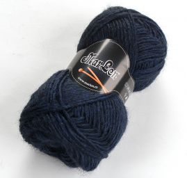 Pletací příze MarLen akryl směs tm.modrá