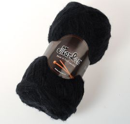 Vlněná pletací příze MarLen černá