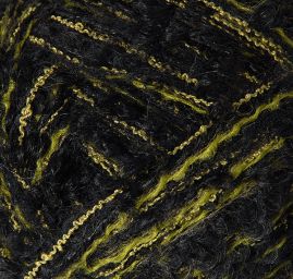 Vlněná pletací příze MarLen buklé černozelená