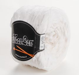 Stužková příze MarLen směs bavlna/viskoza bílá