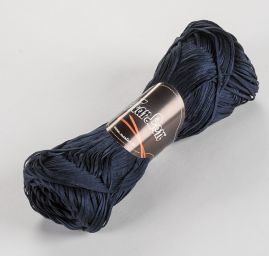 Bavlněná stužková pletací příze modrá